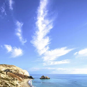 Saracen Rock, Paphos, Cyprus, Eastern Mediterranean Sea