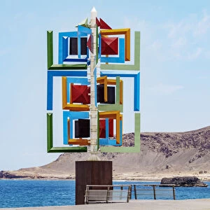 Sculpture at Las Canteras Beach, Las Palmas de Gran Canaria, Gran Canaria, Canary Islands