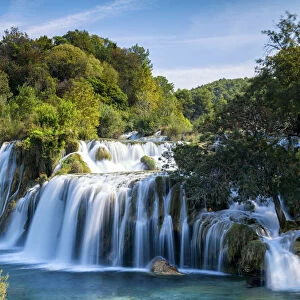 Skradinski Buk Waterfall, Krka National Park, Sibenik, Dalmatia, Croatia, Europe