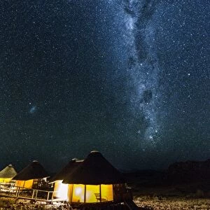 Starry night in Namibia at the Sossus dune lodge, Africa