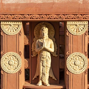 Statue decoration of stupa at International Buddhist Academy, Sagaing, Sagaing Region