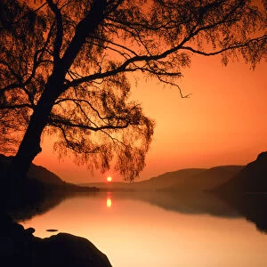 Sunrise over Ullswater, Lake District, Cumbria, England