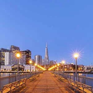 Transamerica Pyramid and pier, San Francisco, California, USA