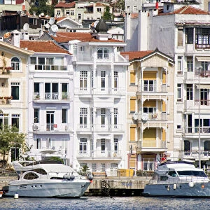Turkish houses in Bebek district. Istanbul, Turkey