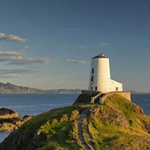 Twr Mawr Lighthouse on Llanddwyn Island at Sunset, Anglesey, North Wales