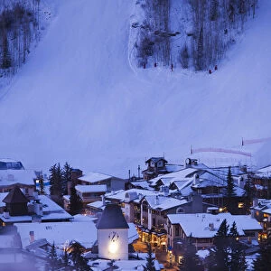 USA, Colorado, Vail, elevated town and resort