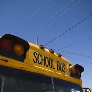 USA, Illinois, Springfield, Old School Bus