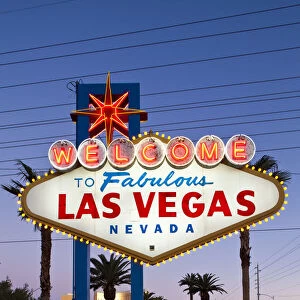 USA, Nevada, Las Vegas, Welcome to Fabulous Las Vegas Sign