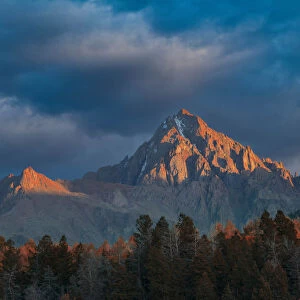 USA, Rocky Mountains, Colorado, Ouray County, Ridgway, San Juan Mountains, Mount Sneffels