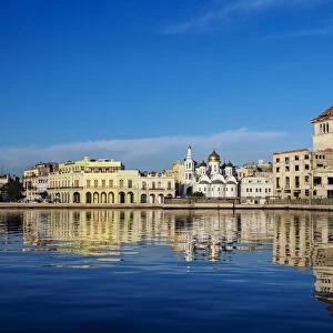 View towards Our Lady of Kazan Orthodox Cathedral, Havana, La Habana Province, Cuba
