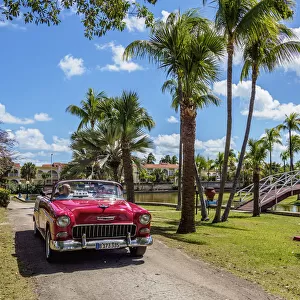 Vintage Car in Josone Park, Varadero, Matanzas Province, Cuba