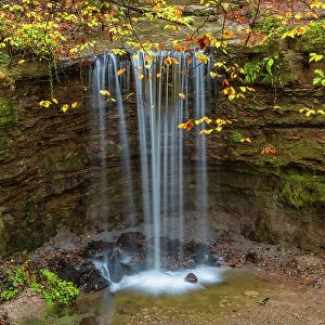 Vorderer Waterfall, Horschbach, Murrhardt, Baden-Wurttemberg, Germany