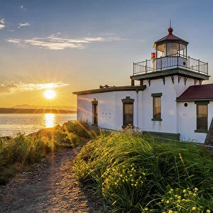 West Point Lighthouse (Discovery Park Lighthouse), Discovery Park, Seattle, Washington, USA