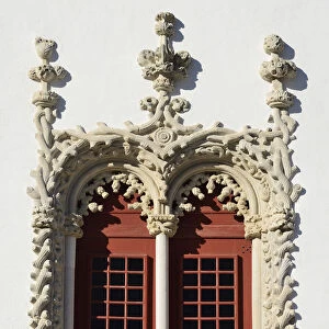 Window of the Palacio Nacional de Sintra (Sintra National Palace), a Royal Palace