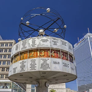 World clock at Alexanderplatz, Berlin, Germany