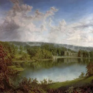 Newstead Abbey, Nottinghamshire, from the Upper Lake