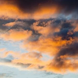 Clouds at sunset over Ambleside, Cumbria, UK