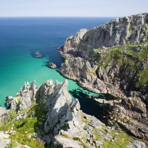 Cornish coastal scenery near Pendeen, Cornwall, UK