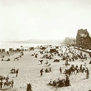 View of Portobello beach, Edinburgh. Date: c1880