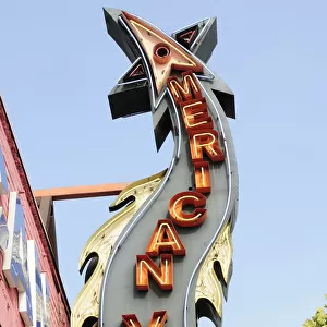 American Vintage shop sign Melrose Avenue