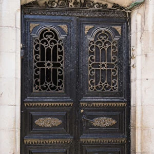 A doorway in the Muslim Quarter of the Old City of Jerusalem near the Lions Gate