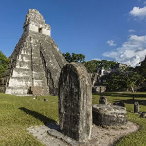 Great Plaza in the ruins of the Mayan civilization in Tikal National Park, Guatemala