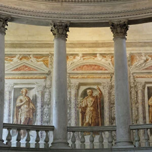 Italy, Lombardy, Sabbionetta, Corinthian pillars, Ancient styled Theatre