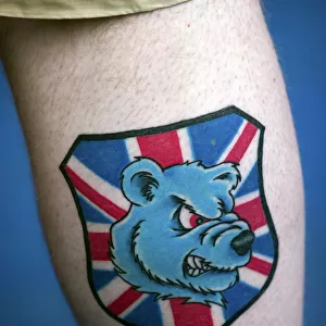 Passionate Rangers FC Fan's Europa League Tattoo: A Tribute to Ibrox Stadium and 2003 Scottish Cup Victory