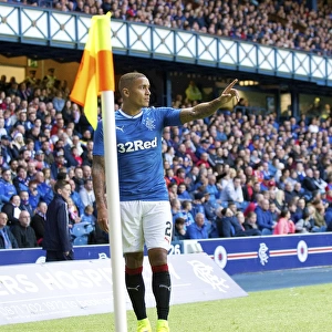 Rangers Tavernier in Action: Betfred Cup Showdown against Stranraer at Ibrox Stadium