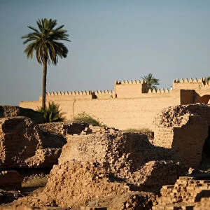 General view of the ancient city of Babylon near Hilla