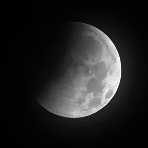 The Moon is partially eclipsed at 0149 a. m. EST (0649 GMT