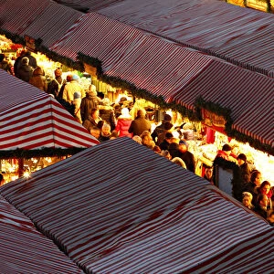 People visit Germanys oldest Christkindlesmarkt in Nuremberg