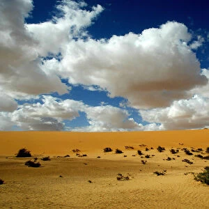 VIEW OF THE DESERT NEAR THE CITY OF BOUREM, NOTHERN MALI