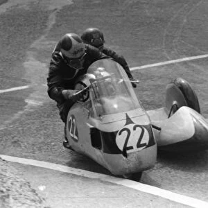 Cyril Smith & Eric Bliss (Norton) 1957 Sidecar TT