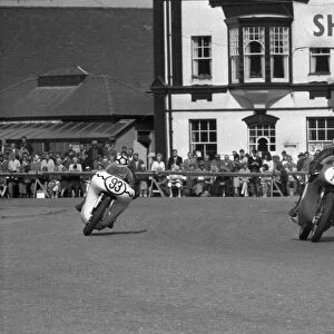 Ivor Kenyon (Norton) & Gerry Borland (BSA) 1963 Junior Manx Grand Prix