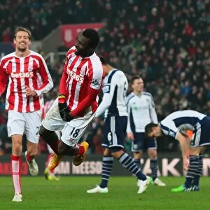 Stoke City Football Club - Stoke City v West Bromwich Albion - Premier League match at the Britannia Stadium final score 2-0 to Stoke goals scored by Mame Diouf - Images not to be copied or forwarded to third parties with out consent - CREDIT PHIL