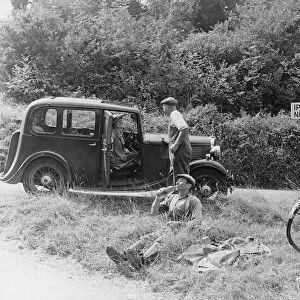 1935 Standard 10 in the Devon countryside