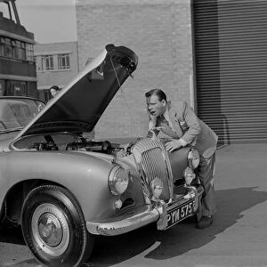 1955 Daimler Conquest Roadster, Hooper body with Norman Wisdom