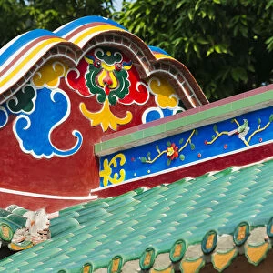 Architectural details of South Putuo Temple, Xiamen, Fujian Province, China