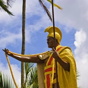 Big Island, Hawaii. Statue of King Kamehameha the Great Big Island Hawaii