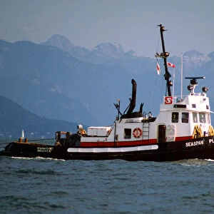 Canada, British Columbia, Vancouver area. A seagoing tugboat