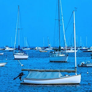 Catboat, Padanaram Harbor, Buzzards Bay, Dartmouth, Massachusetts