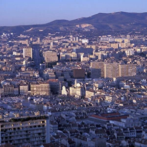 EU, France, Marseille, View from Notre Dame