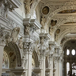 Europe, Germany, Bavaria, Passau, St. Stevens Cathedral interior