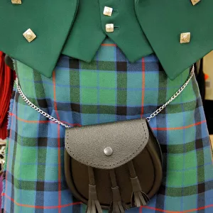 Europe, Scotland, Gretna Green. Tartan Shop. THIS IMAGE RESTRICTED - Not available to U
