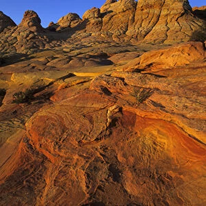 Fantastic lunar landscape of the Vermillion Cliffs - Paria Wilderness located in both Utah