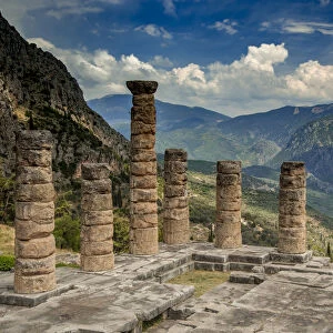 Greece, Delphi, Temple, Apollo