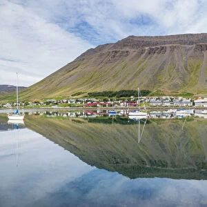 The harbor. Isafjordur, the capital of the Westfjords, Iceland