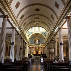 Interior view of the Metropollitan Cathedral of San Jose, Costa Rica