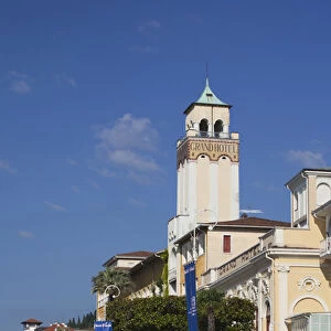 ITALY, Brescia Province, Gardone Riviera. The Grand Hotel, morning